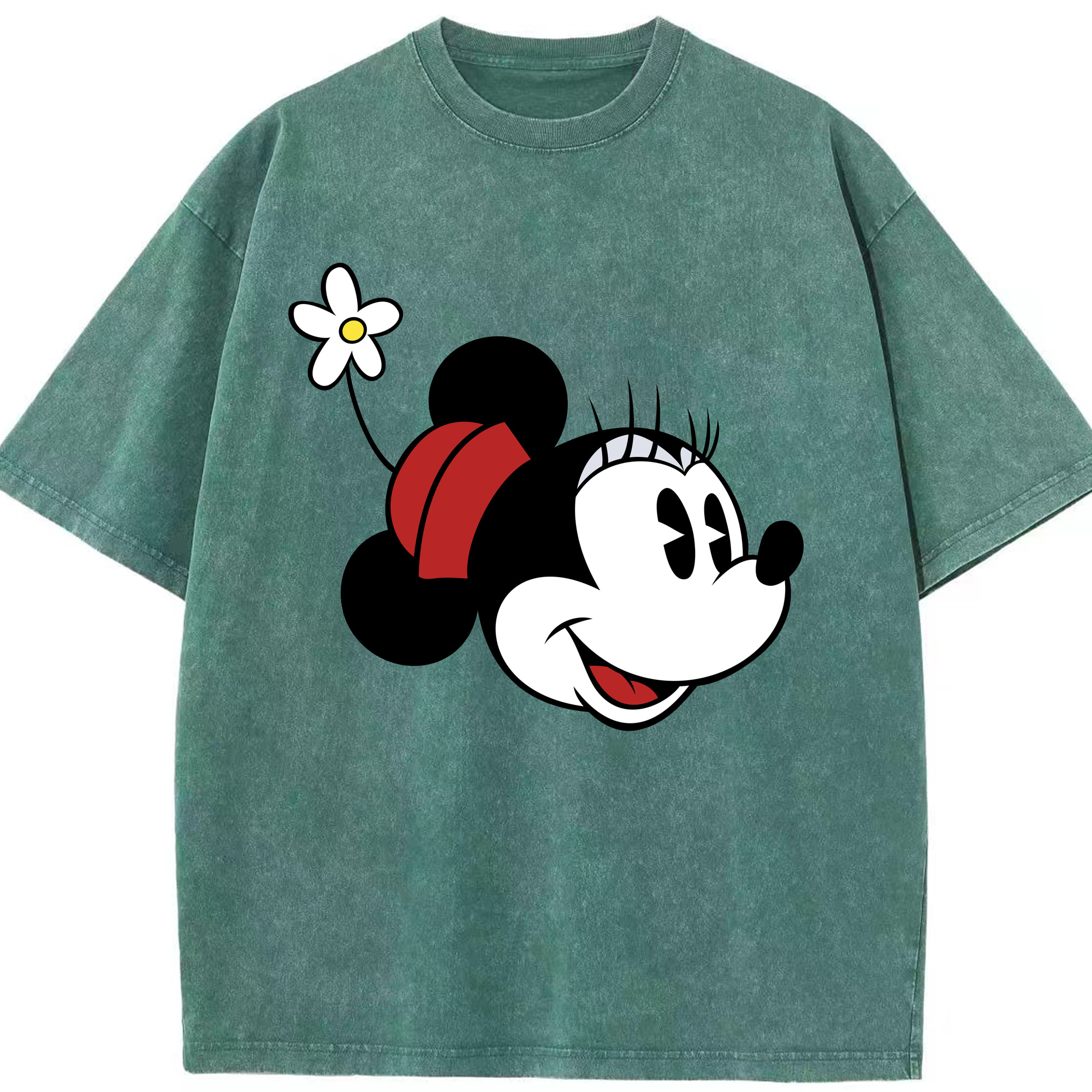 （画像用） ミッキーマウス Mickey Mouse 綿100% ヴィンテージ風 半袖Tシャツ（フロントプリント）